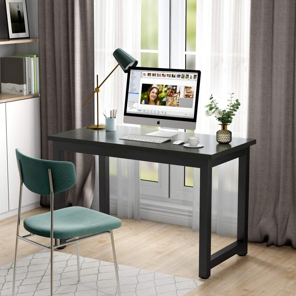Minimalist black office desk |Titanium Dash