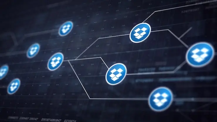 Dropbox cloud network illustration |Titanium Dash
