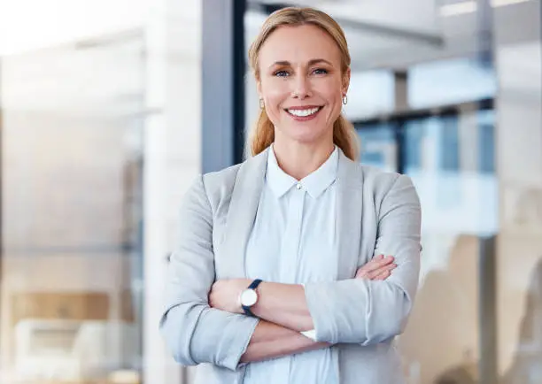 Smiling professional corporate woman |Titanium Dash