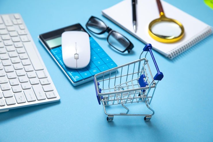 Online shopping conceptual setup |Titanium Dash