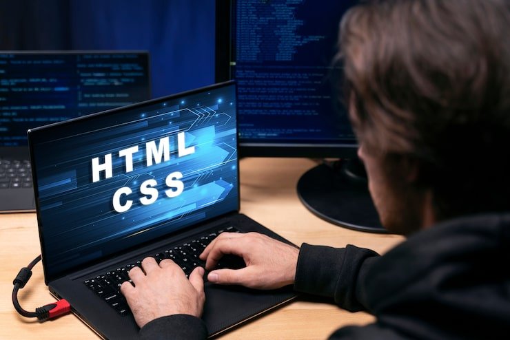 Developer typing code laptop |Titanium Dash